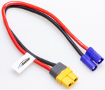 RCD026 Ladekabel XT60 Buchse zu EC3 Stecker 20cm 14AWG